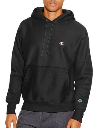 Champion Mens, Powerblend, Fleece Comfortable Hoodie, Sweatshirt (Reg. Or Big & Tall), Team Red Scarlet C Logo, XL