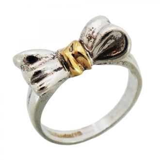 Tiffany & Co. Yellow Gold (18K) Silver 925 Band Ring (Pre-Owned)
