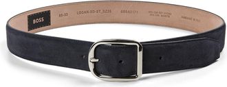 HUGO BOSS Accessories Sd St Sz35 10263437 01 Leather Belt Mens in Navy - Blue - Size 95 cm