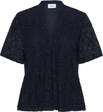 Saint Tropez Zanna SZ Blouse - Dames - Blouses - Blauw - S - Overhemden