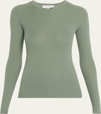 Michael Kors Hutton Ribbed Cashmere Pullover
