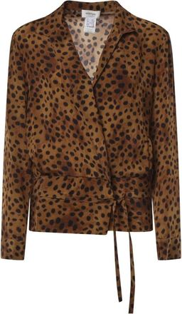 ottod'Ame Blusa de viscosa - Blouses & Shirts - Mujer - Marr&oacute;n - XS