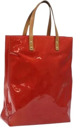 Louis Vuitton Pre-owned Patentleren Tote Bag - Dames - Vintage Shopper - Rood - ONE Size - Leer - Vintage