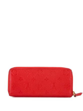 Louis Vuitton Clemence Wallet Monogram Empreinte Leather small wallets - Rosso