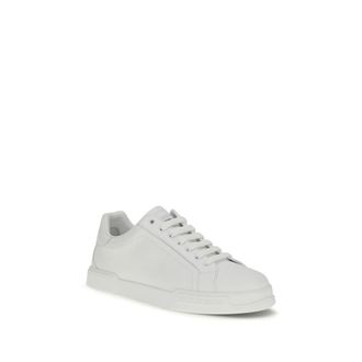 Dolce & Gabbana Calf Leather Low Top Sneaker - White