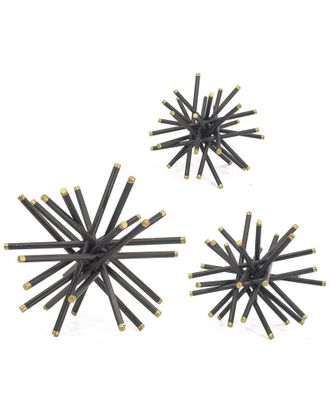 A&B Home Caper Metal Statuaries Set Of 3