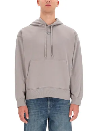Diesel Sweatshirt mit Logo und Kapuze