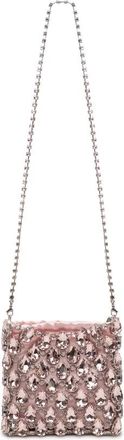 Self Portrait Crystal Chainmail Mini Bag - Dames - Mini tas - Roze - ONE Size - Polyester - Tassen