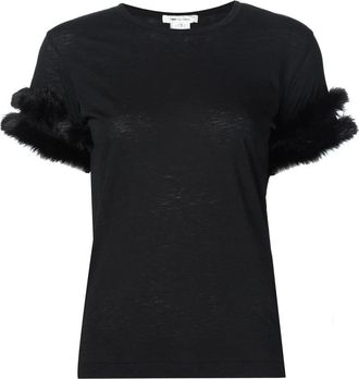 Comme Des Gar&ccedil;ons Comme des Garcons T-shirts en polo Beige - Dames - T-shirts - Zwart - M - Katoen - Tops
