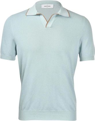 Gran Sasso Polo Shirts - Heren - Polos - Groen - 4XL - Katoen - Tops