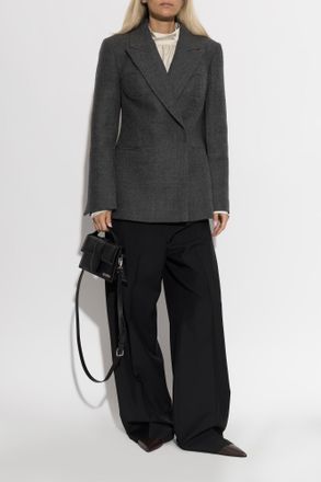 R&oacute;he Wool Blazer With Single Vent, Womens, Grey