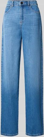 Emporio Armani Wide Leg Jeans mit Eingrifftaschen in Blau, Gr&ouml;&szlig;e 26