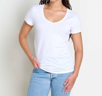 Toad & Co Marley Ii Short Sleeve Tee In White