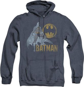 Gildan Batman Knight Watch Adult Heather Hoodie / Hooded Sweatshirt