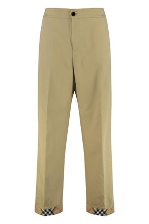 Burberry Beige Flat Front Pants