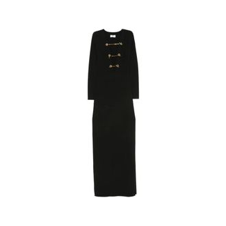 Elisabetta Franchi Dames, Jurken, Zwart, Maat: M Viscose