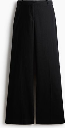 H&M MAMA Elegante Hose aus Leinengemisch - Schwarz