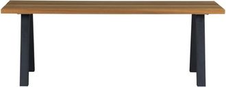 Woood Mesa de comedor de madera y acero para exterior 210 cm