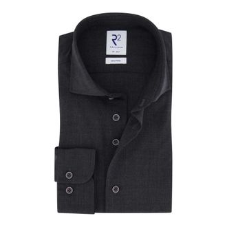 R2 Amsterdam Heren, Overhemden, Grijs, Maat: XL