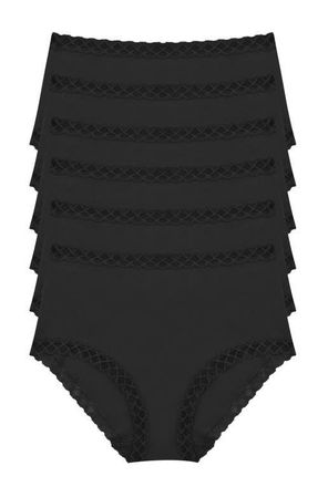 Natori Bliss Supima Cotton Full Brief 6-Pack in Black at Nordstrom, Size Xx-Large