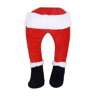 OEM Christmas Kicker - 15 Inch Animated Santa Decoration For Indoor And Outdoor Use - Red