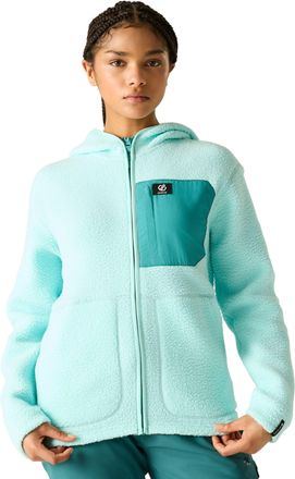 Dare 2B Dare 2B Firn Borg fleece met capuchon voor dames (Water Ballet)