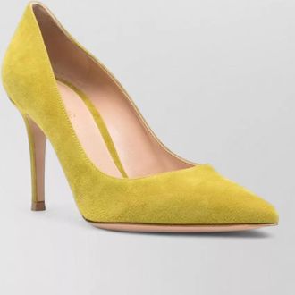 Gianvito Rossi suede leather pumps pointed toe design