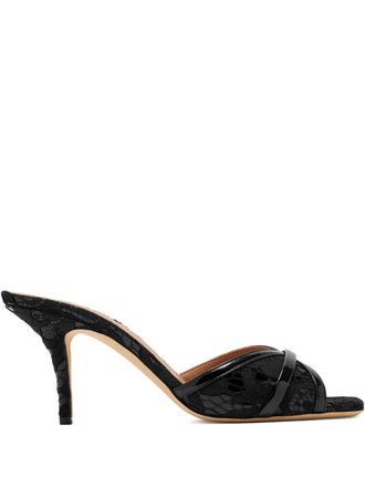 Malone Souliers 70mm Perla lace sandals - Black