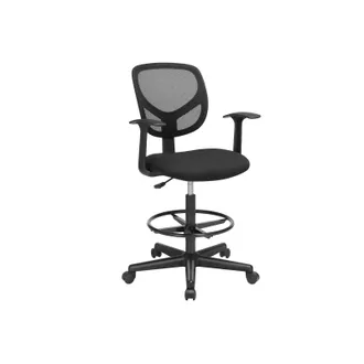 Songmics Silla De Oficina Giratoria Negra