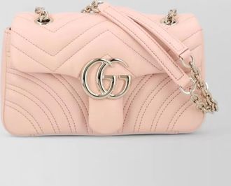 Gucci gg marmont lambskin clutch bag