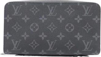 Louis Vuitton Pre-owned Monogram Eclipse Lange Portemonnee - Dames - Vintage Accessoires - Zwart - ONE Size - Vintage