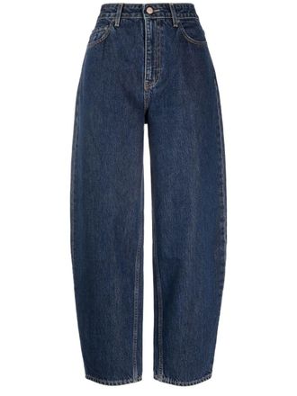Ganni Stary high-waisted jeans - Blue