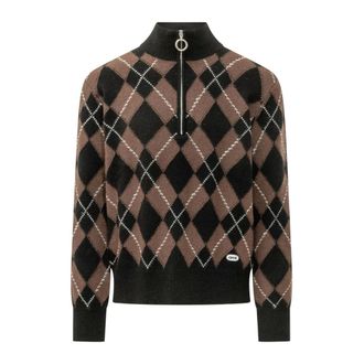 Ami Maglione con collo a zip - - Knitwear - Uomo - Marrone - S