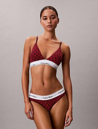 Calvin Klein Licht gevoerde triangelbralette - Icon Cotton Modal