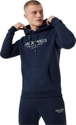Jack Wills Heren Batsford Logo Hoodie (Marine)