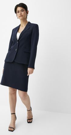 Contemporaine Womens Suiting crepe straight skirt