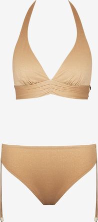 Max Mara Metallic-Triangelbikini Betta