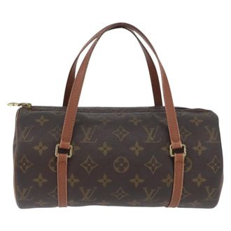 Louis Vuitton Papillon Monogram Canvas Brown Canvas Handbag (Pre-Owned)