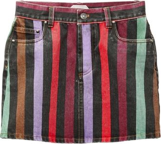 Versace Rokken - Dames - Spijkerrokken - Veelkleurig - M - Denim - Rokken