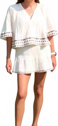 Rococo Sand Pintucks Detail Top In Ivory