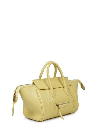Celine Womens Handbag Luggage Yellow Lambskin Handbags Hand Bags