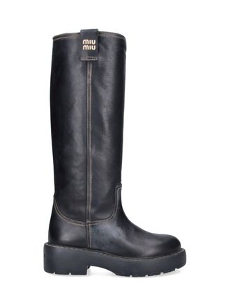 Miu Miu Stivali In Pelle