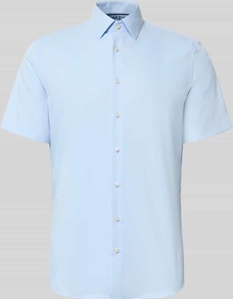 Jake*s Slim Fit Business-Hemd mit Kentkragen in Bleu, Gr&ouml;&szlig;e 37/38