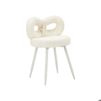 Mauro Ferretti Silla Mauro Ferretti Ilary Respaldo Curvado Blanca 40x40x67 Cm