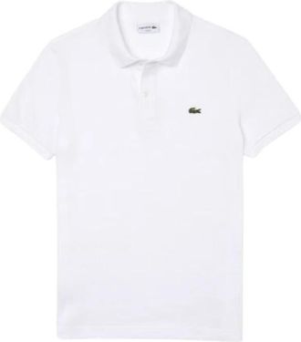 Lacoste Polo Slim Heren Korte Mouw Piqu&eacute; - Heren - Polos - Wit - S - Tops
