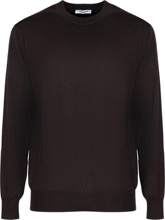 KANGRA Maglione a girocollo a maniche lunghe - - Knitwear - Uomo - Marrone - M