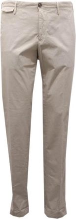 PT01 Lichte Katoenen Stretchbroek - Heren - Chinos - Beige - W38 - Katoen - Broeken