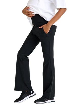 Accouch&eacute;e Ultimate Comfort Warm Flare Pants in Black at Nordstrom, Size X-Large Eu