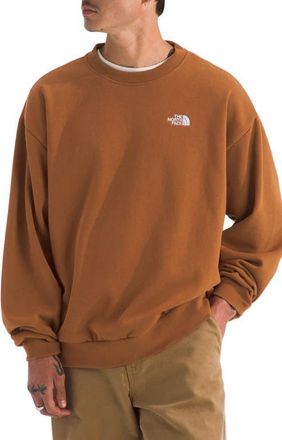 The North Face Oversize Evolution Simple Dome Crewneck Sweatshirt in Burnt Umber at Nordstrom, Size Xx-Large