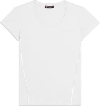Freddy T-shirt Manica Corta con Logo FREDDY e Inserti Elastici